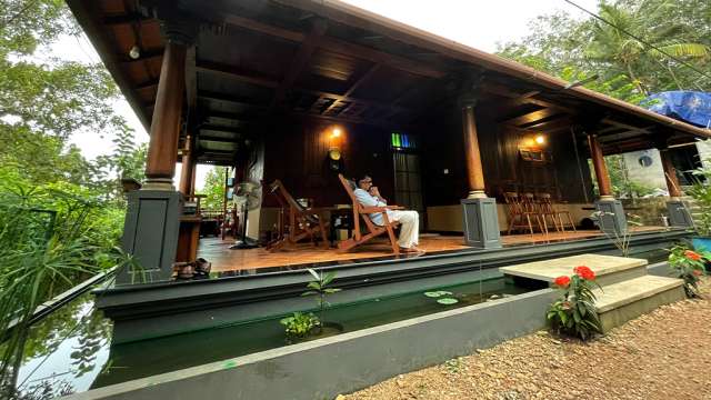 M. R. Hari in his Eco-friendly House at Puliyarakonam