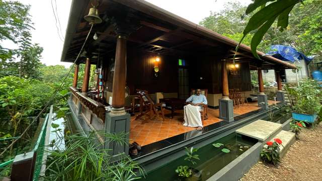 M. R. Hari in his Eco-friendly House at Puliyarakonam