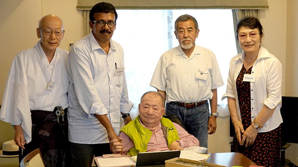 M. R. Hari with Prof. Dr Akira Miyawaki and his team in Japan