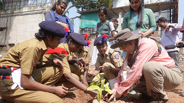 Government school plants a forest