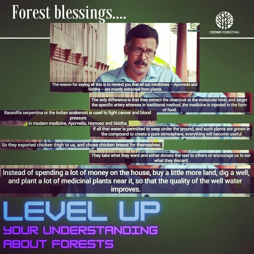 M. R. Hari talks about the usefulness of trees